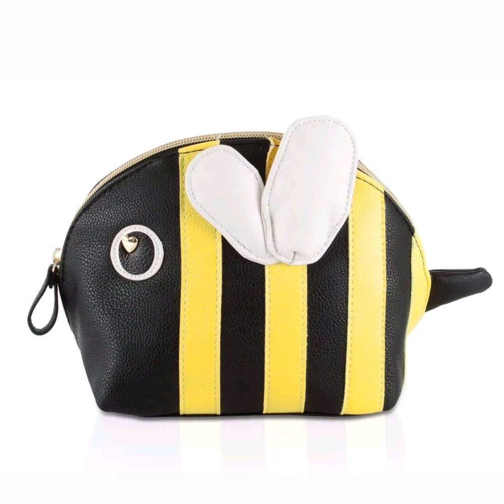 NWT Betsey Johnson Bee Cosmetic Case BM18780-BKMT